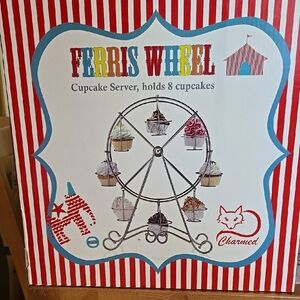 Ferris Wheel Cupcake Server - Silver